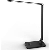 MEIKEE Lámpara Escritorio LED- Lámparas de Mesa con 5 Modos- 8 Niveles de Brillo- Puerto USB 5V-1A de Carga- Función de…